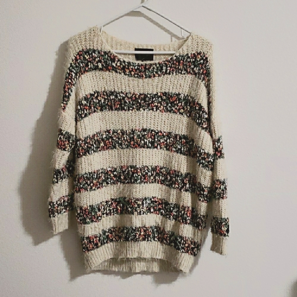 Anthropologie Confetti Sweater by La Fee Verte